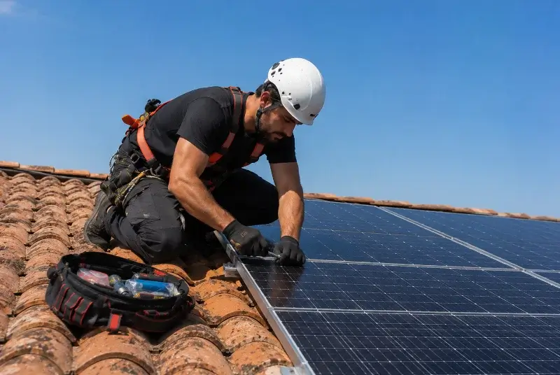 Maintenance et monitoring de panneaux solaires à la Chapelle-Saint-Maurice