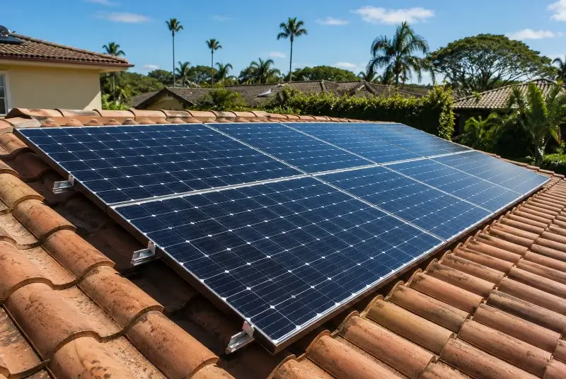 Installation de panneaux solaires à la Chapelle-Saint-Maurice